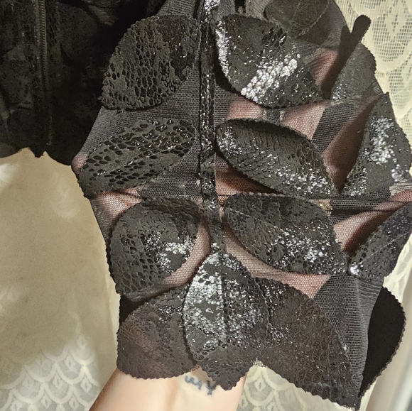 Black Sequin Women's Jacket - Picture 5 of 7